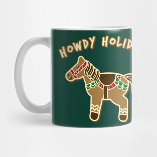 Howdy Holidays - Gingerbread Christmas Horse Mug